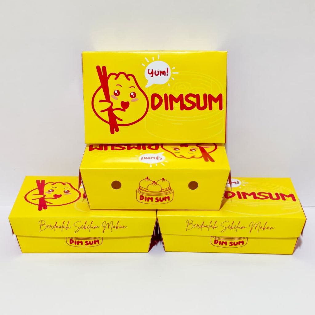 Paper Lunch Box S Dimsum Ivory Dus Makanan kotak Makanan Termurah (S dimsum)