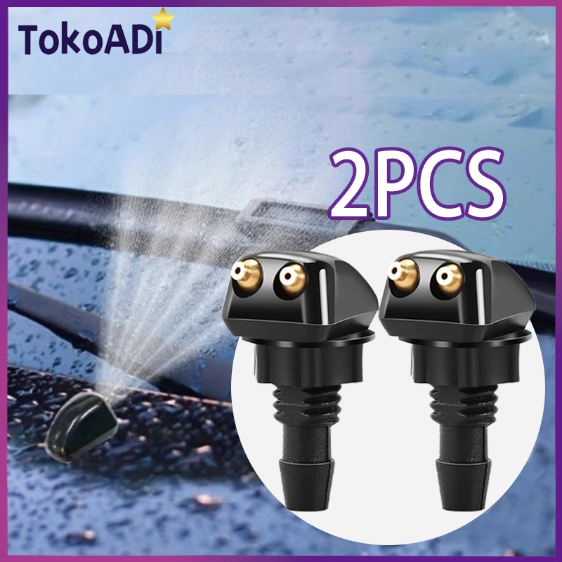 1set Nozzle Wiper Semprotan Wiper Mobil Adjustable Nozzle Wiper Mobil Dengan Selang Wiper