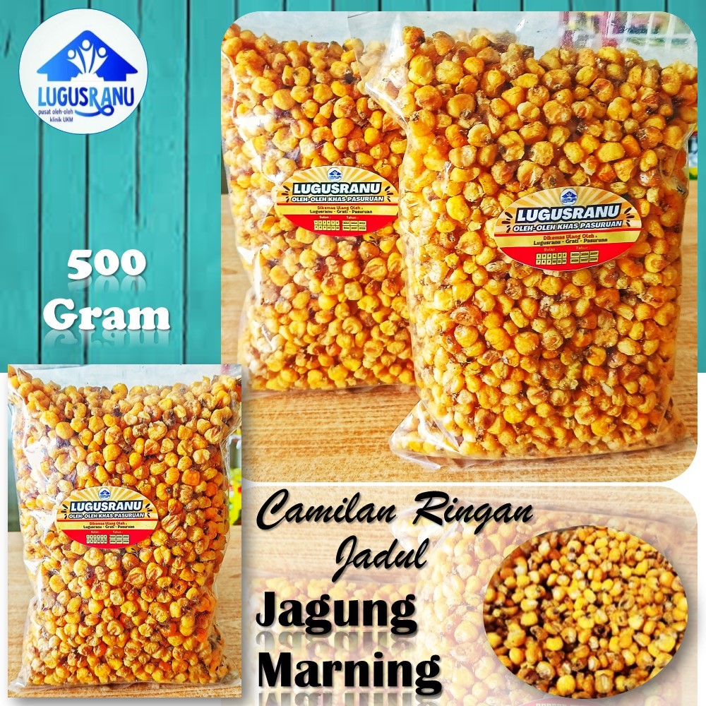 Marning Jagung Camilan Enak dan Renyah Jajanan Tradisional Kemasan 500 Gram