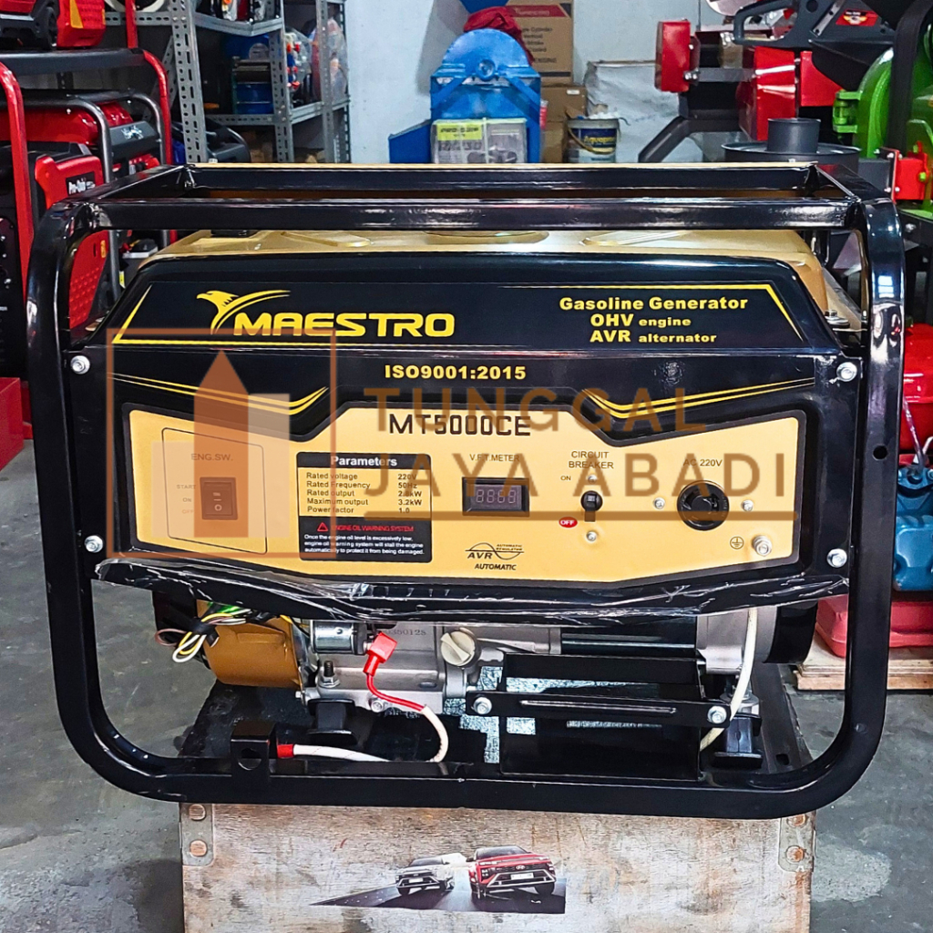 Genset Bensin Double Starter Maestro MT5000CE - 3200 Watt