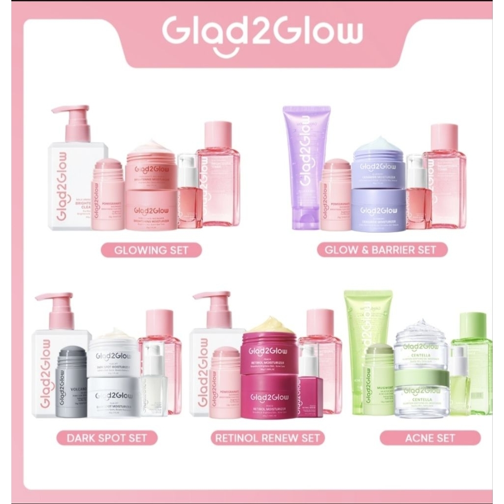 paket skincare g2g glad to glow series
