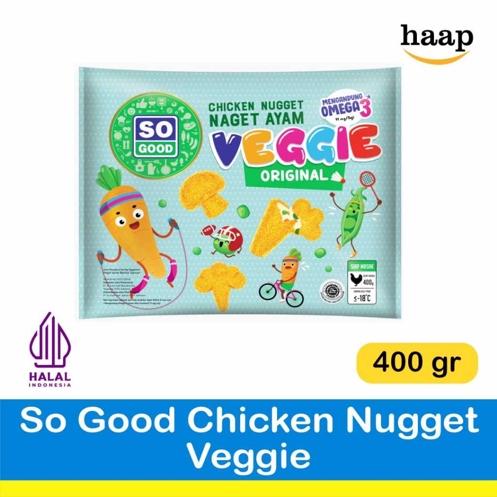 So Good Veggie Chicken Nugget 400gr / Naget Ayam Veggie So Good
