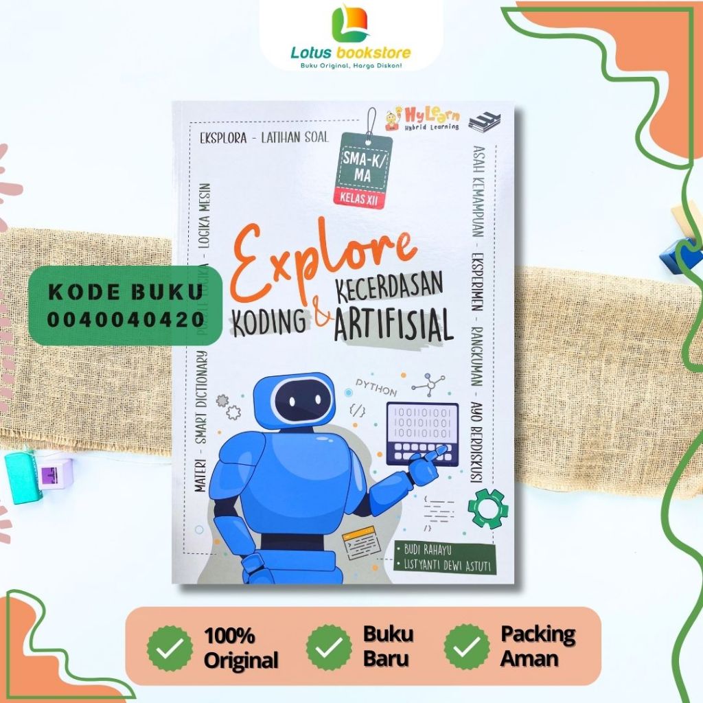 Explore Koding SMA Kelas 12 - Penerbit Erlangga - Kurikulum Merdeka - Original