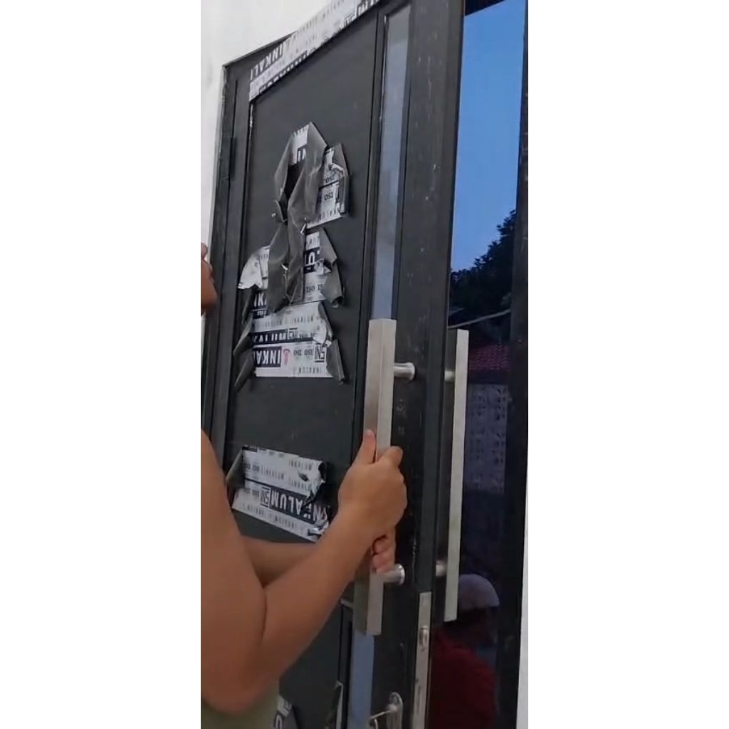 KUSEN PINTU FULL ALUMINIUM SPANDREL DOUBLE VARIASI KACA ESTETIK