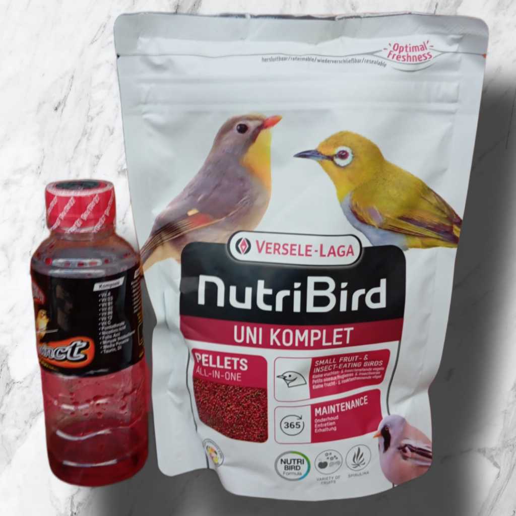 PAKET HEMAT NUTRIBIRD UNI KOMPLET PAKAN BURUNG PLECI 250Gr & DEXTRO 87 ASLI DOPING PLECI DEXTRO 87 P