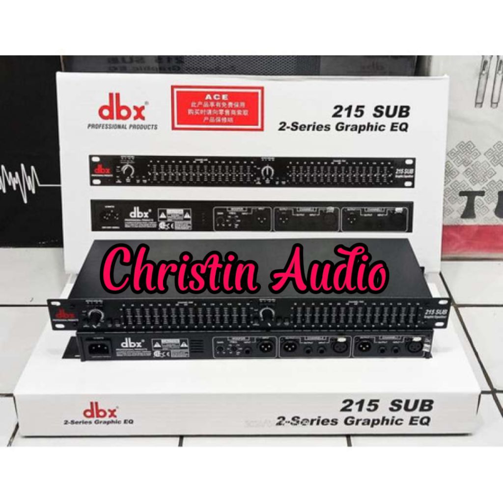 Equalizer Audio Dbx EQ215 / EQ 215 + Subwoofer Komponen full Macro