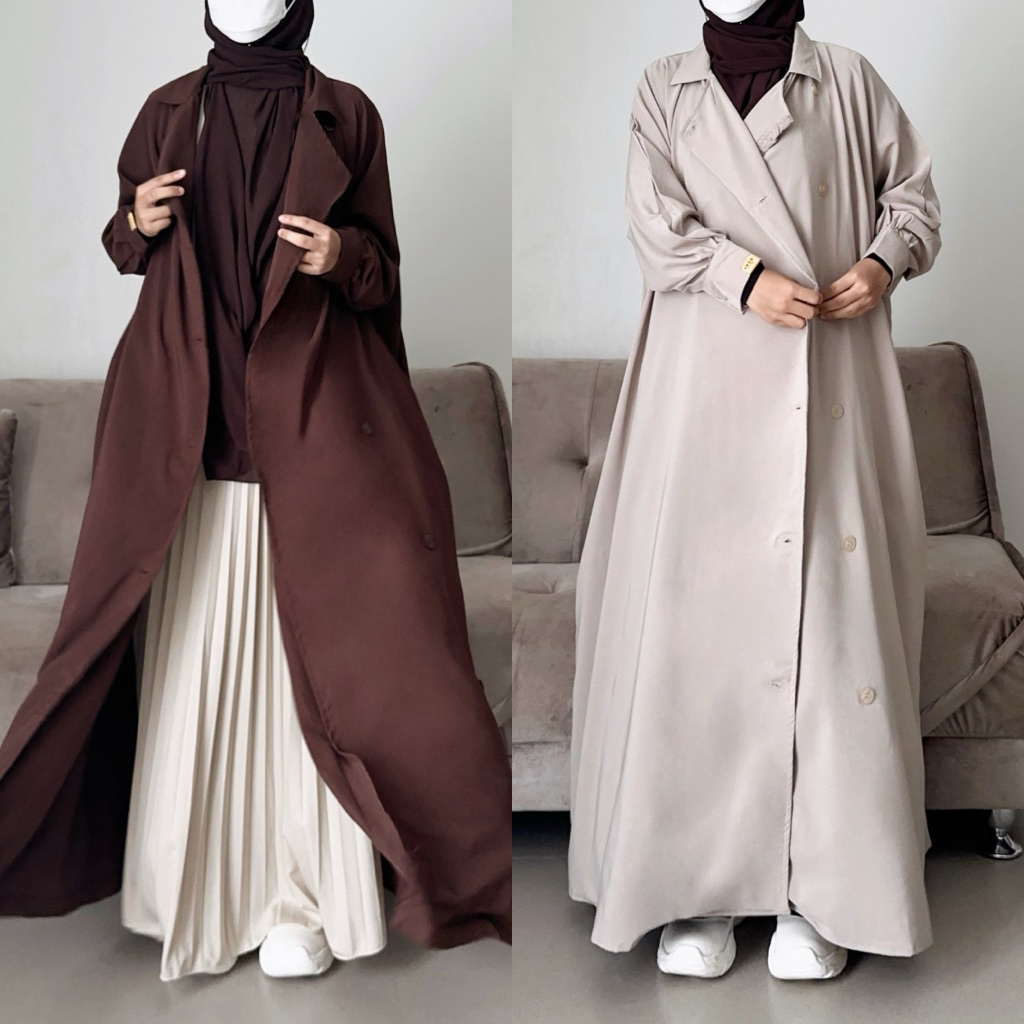 Jeeana Abaya Outer Full Kancing