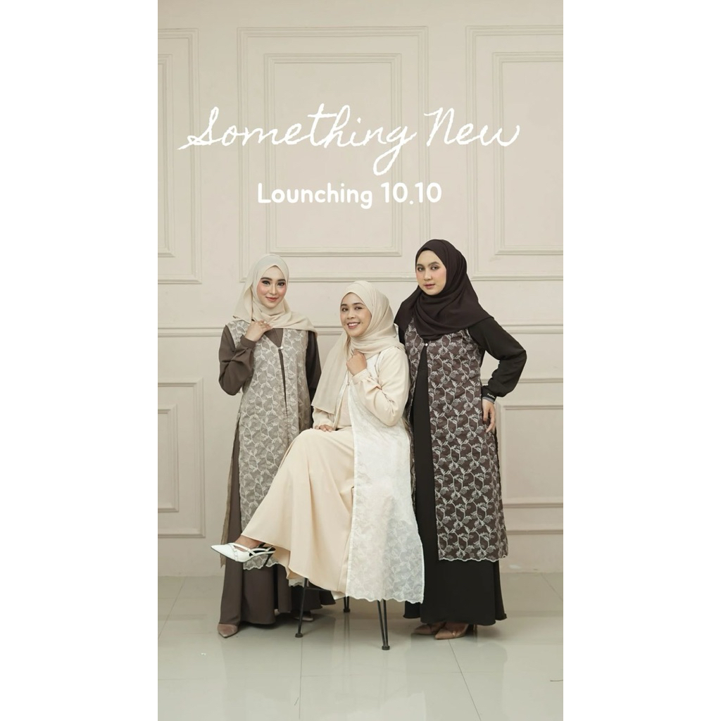 Zakizakia.Id - Yasmine Dress | Atsana Wanita Muslim | Gamis Panjang Casual | Gamis Kondangan