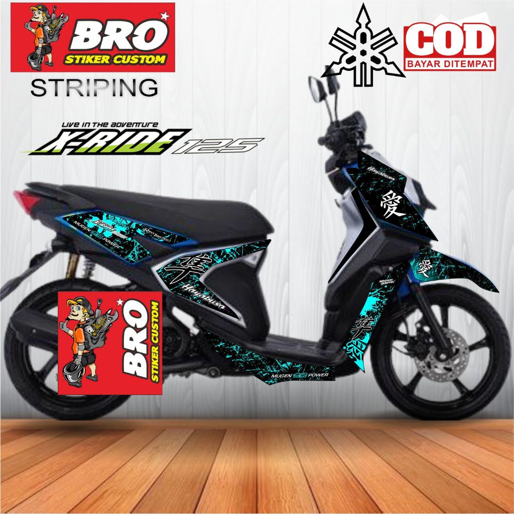 Striping X-Ride 125 New Motif Hayabusa Series / Stiker Striping X-Ride 125 New