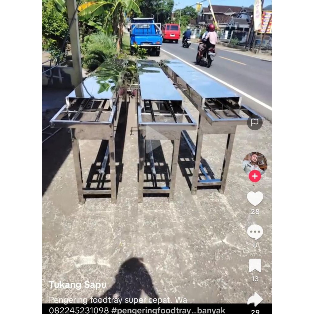 Mesin PENGERING Ompreng foodtray MBG stainless