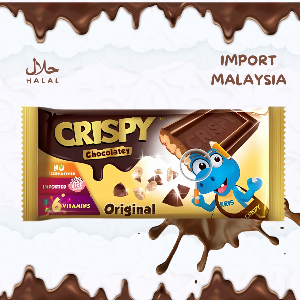 PROMO Coklat Bar Murah Brand Crispy Chocolatey BAR ORIGINAL | Import Malaysia Premium Cemilan Enak