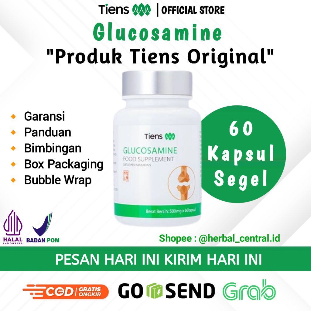 TERLARIS GLUCOSAMINE Suplemen Herbal Atasi Nyeri Sendi TIENS | GLUCOSAMINE TIENS | Original 100%