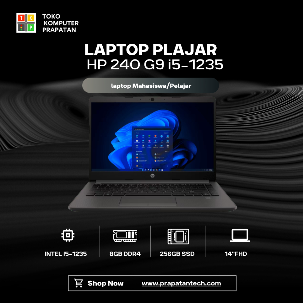 HP 240 G9 Core i5 8GB 256GB SSD 14" FHD Win11