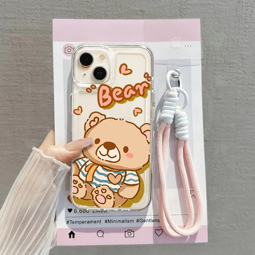 Softcase Case + Tali Lanyard ITEL VISION 2 VISION A26 VISION A27/P17 VISION 1 PRO ITEL S23 ITEL S23 