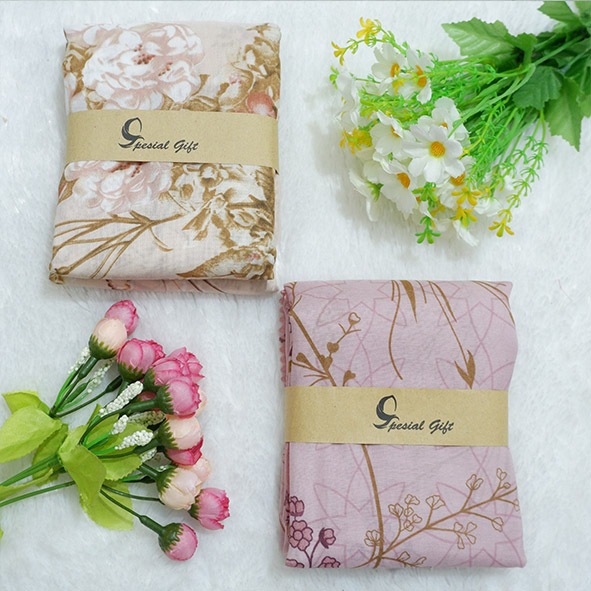 HAMPERS DUET HIJAB SEGI EMPAT KATUN DENAI SYARI DAN POLOS SENADA