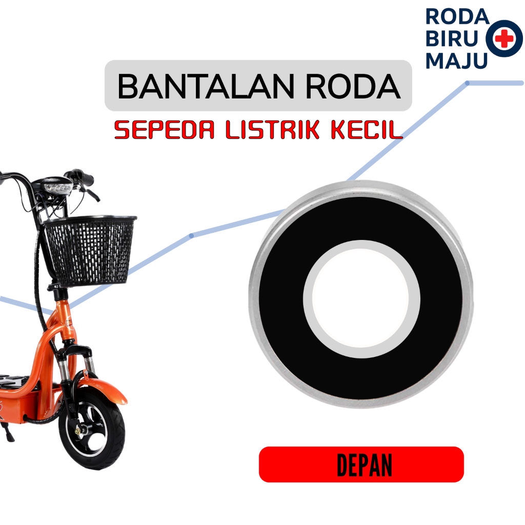 Bearing Bantalan Laher Roda Velg Depan Sepeda Listrik Anak Skuter Listrik