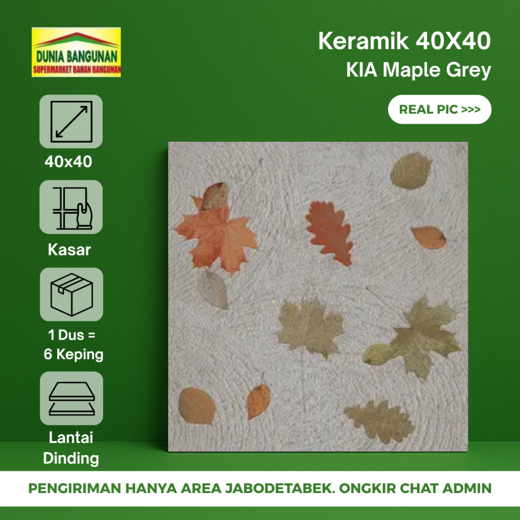 Keramik Lantai Kasar KIA Maple Grey Keramik Lantai Teras Kamar Mandi