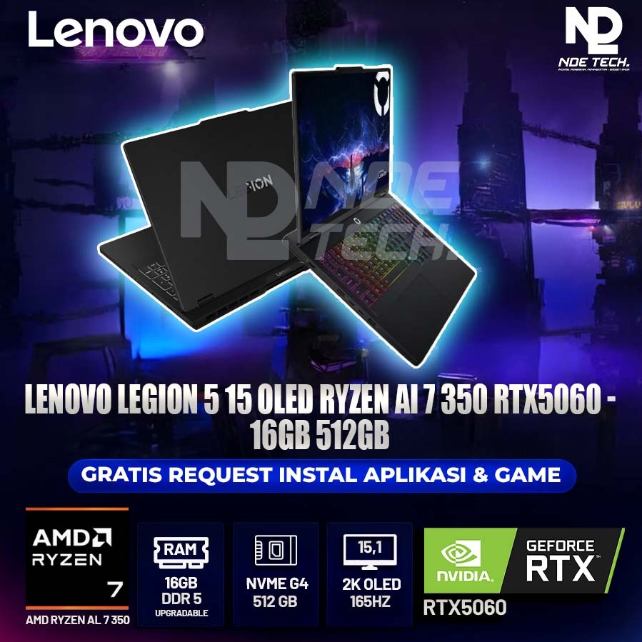 LENOVO LEGION 5 15 OLED RYZEN AI 7 350 RTX5060