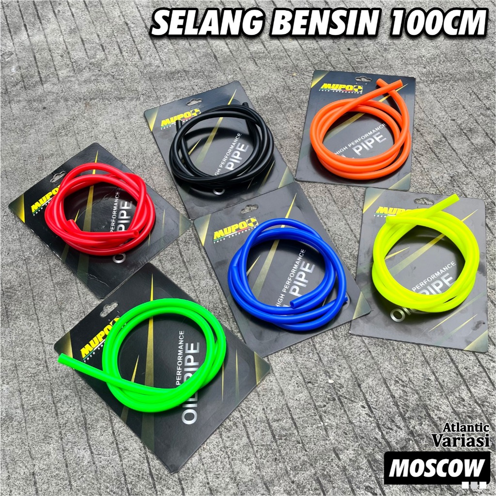 PIPA SELANG BENSIN 100CM MUPO RACE SELANG HAWA SLANG BENSIN WARNA PANJANG 1 METER WARNA WARNI HARGA 