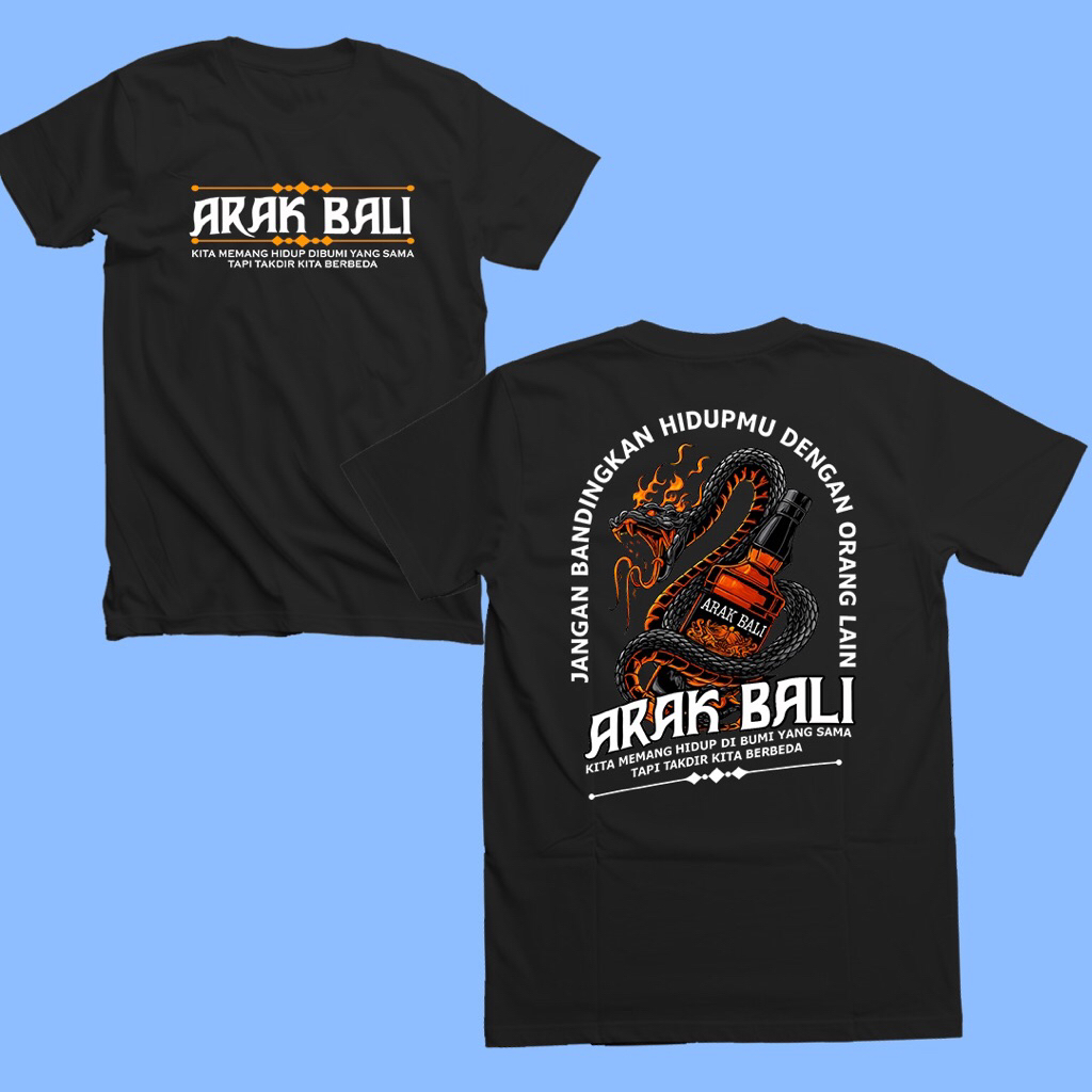 Kaos Kata Kata Kaos Moke Bali kaos minuman bali Kaos keren Kaos Distro Pria Wanita