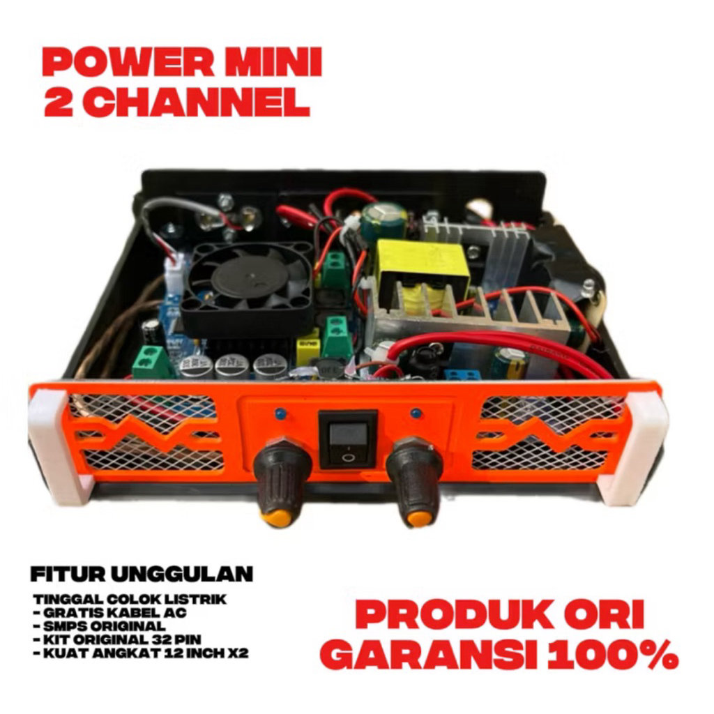 power mini tpa3116d2 siap pakai box orange phaselab