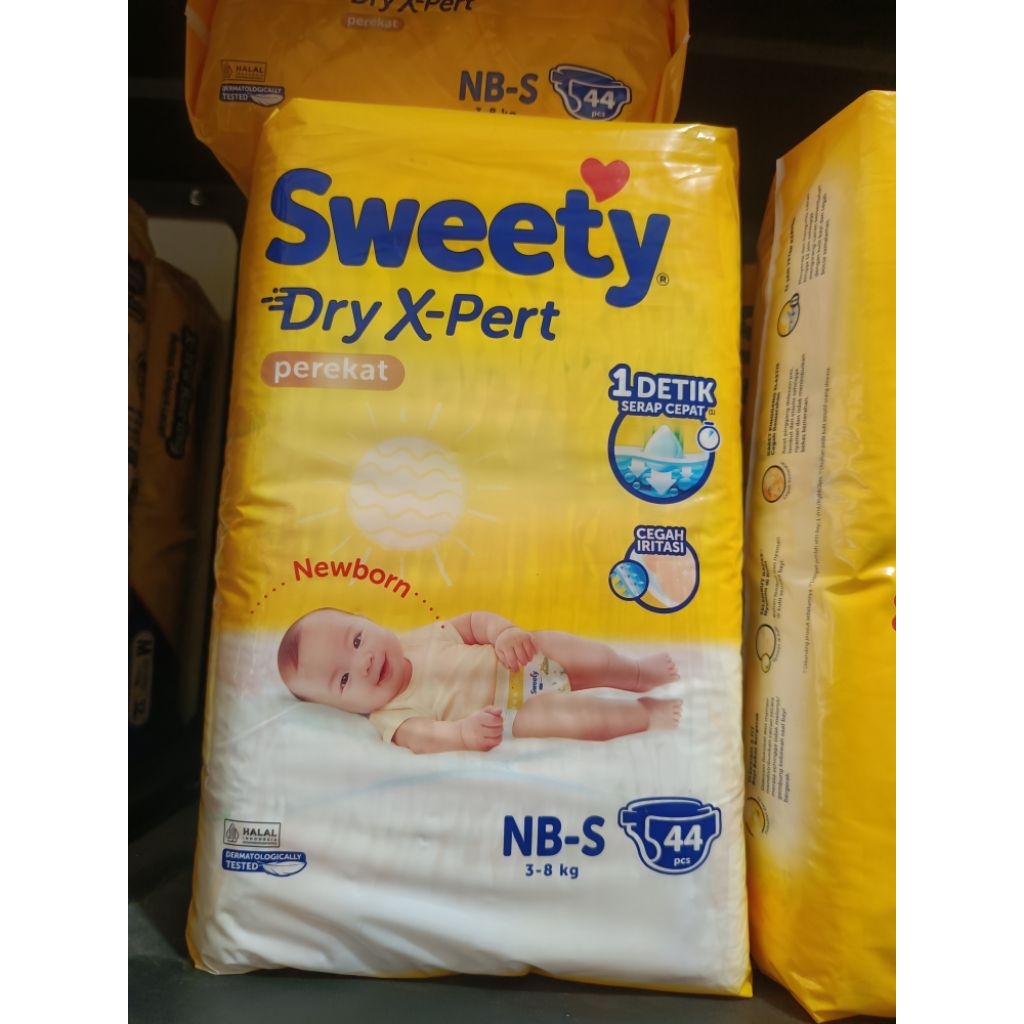 popok Pampers perekat Sweety Dry X-Pert Newborn NB-S 44pcs