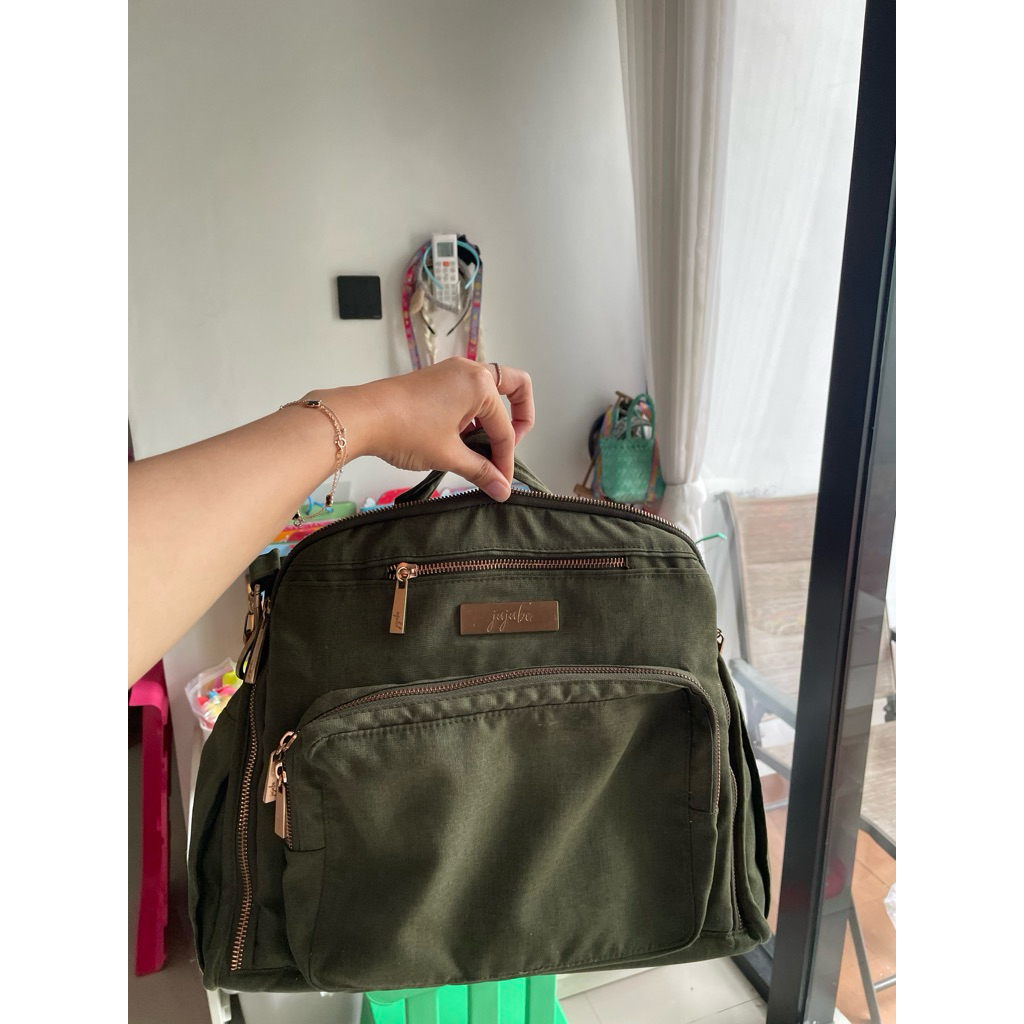 Preloved Jujube Diaper Bag Olive