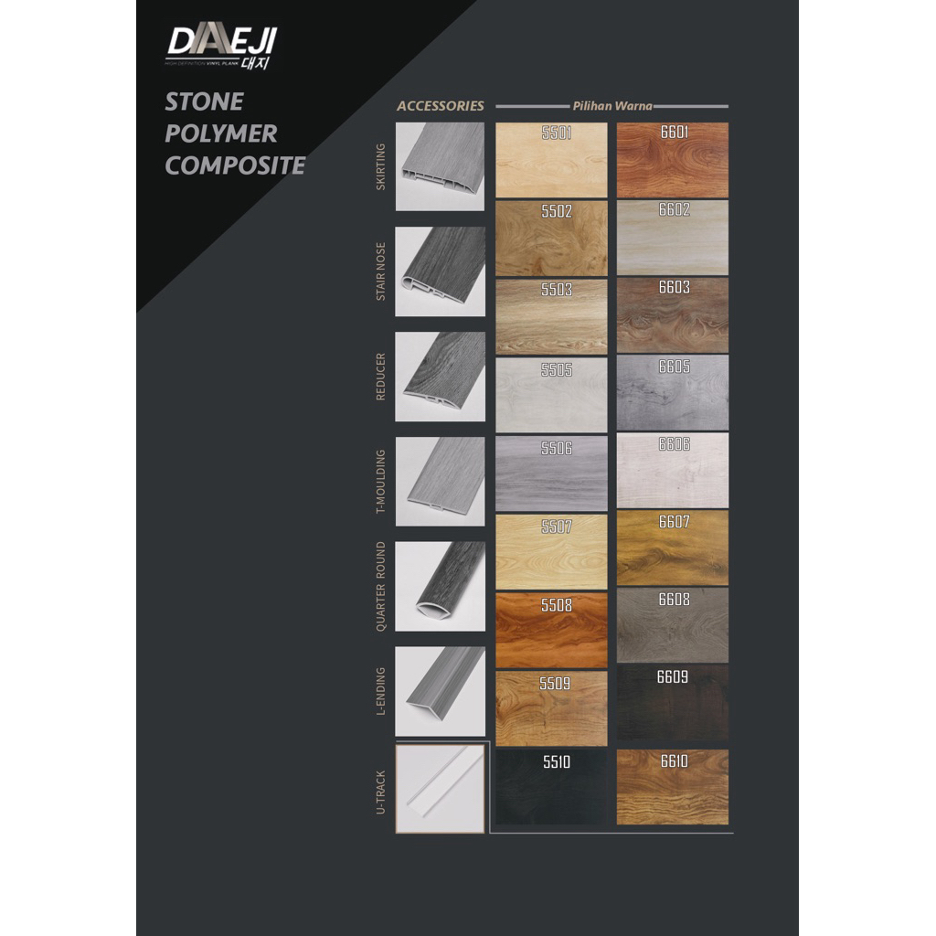 Plint SPC / Skirting SPC – Finishing Rapi di Tepi Lantai