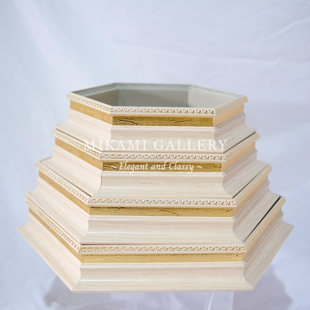 Kotak Hantaran Fiber Picasso Hexagonal / Box Tray Akrilik Picasso /  Fiber Picasso Segienam