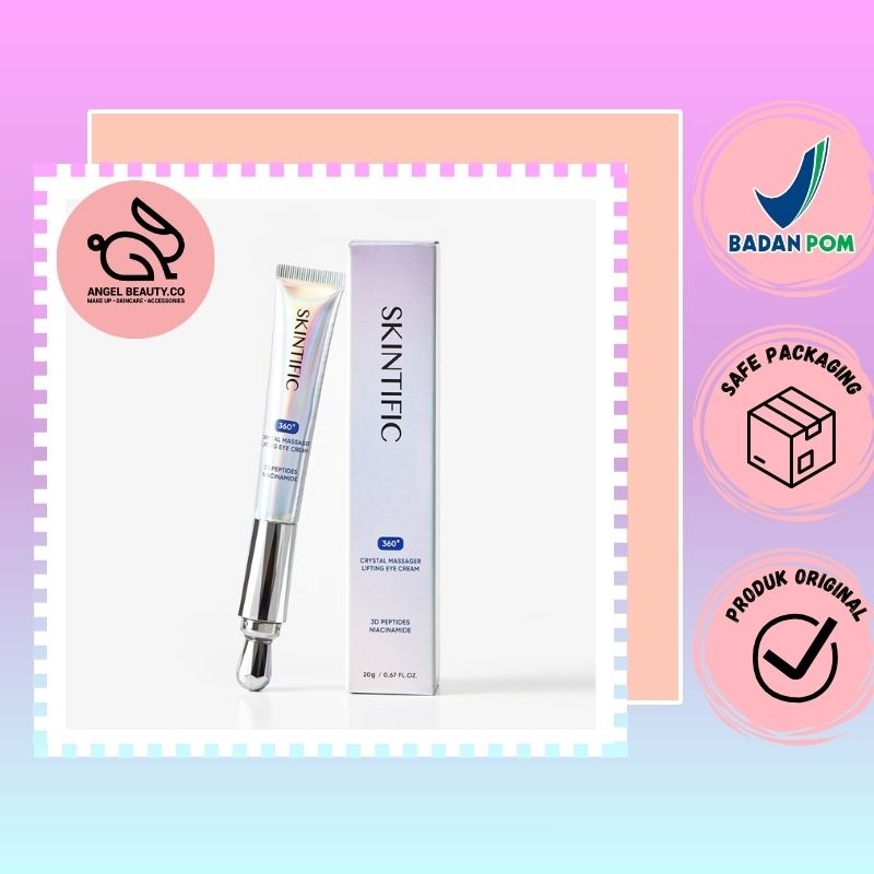 SKINTIFIC - 360 Crystal Massager Lifting Eye Cream 20 ml | Krim Mata