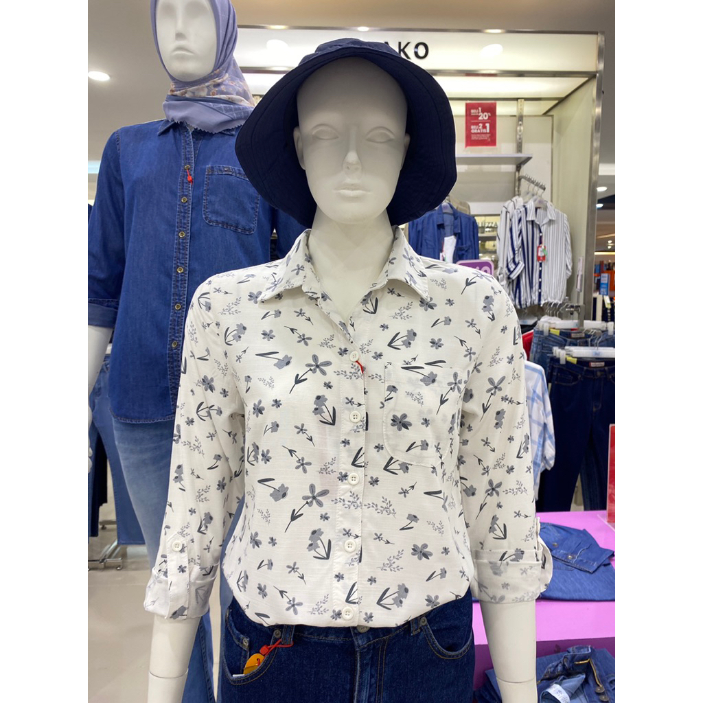kemeja motif bunga merk ako ori matahari