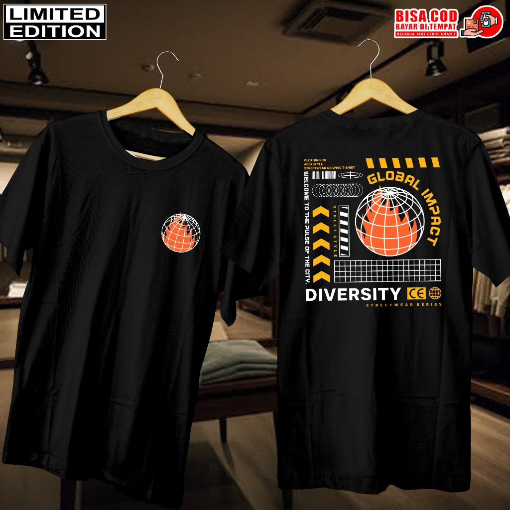 KAOS DISTRO HITAM JEPANG | BAJU KAOS PRIA WANITA | KAOS JEPANG DIVERSITY| DISTRO KAOS PRIA WANITA | 