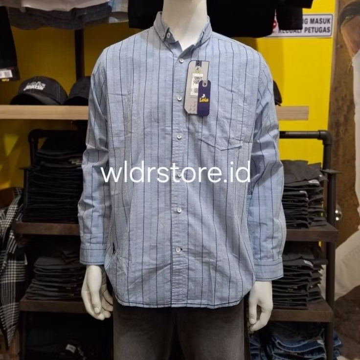KEMEJA PRIA BRAND LOIS ORIGINAL SLIMFIT 096