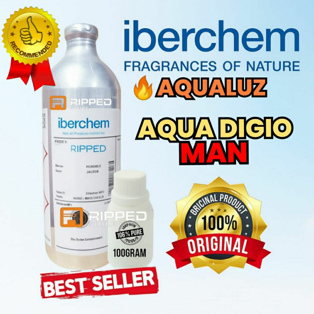 100ml Aqualuz Aqua Digio Man Bibit Parfum Murni By Original Iberchem