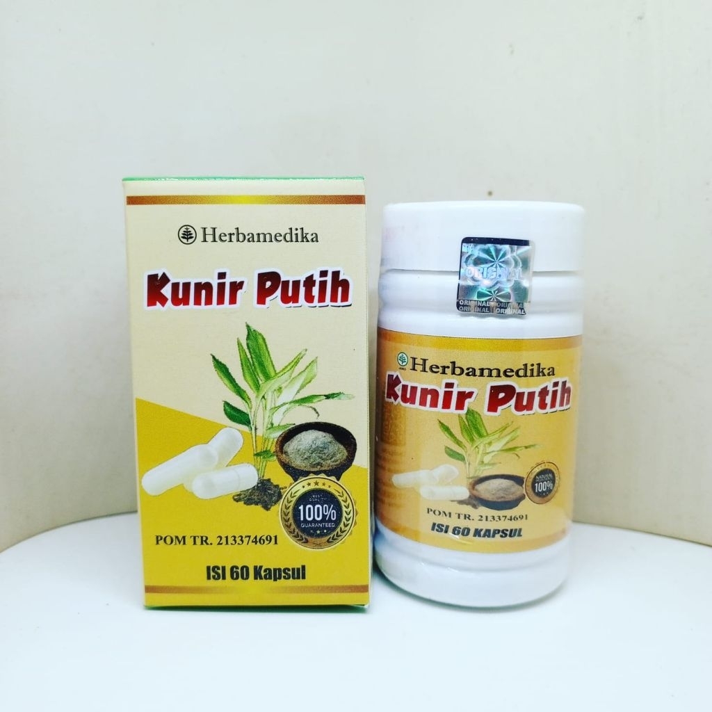 ekstrak kunir putih herbamedika isi 60 kapsul BPOM