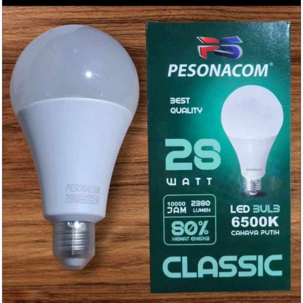 PESONACOM CLASSIC LAMPU LED BULB 28 Watt CAHAYA PUTIH
