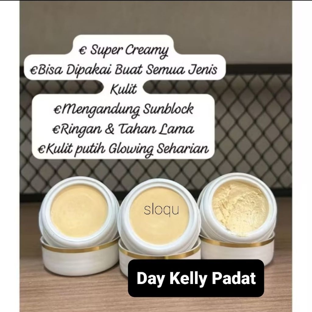 Krim Kely Padat / Cream Pearl Snow White / Day Kelly Sunblock