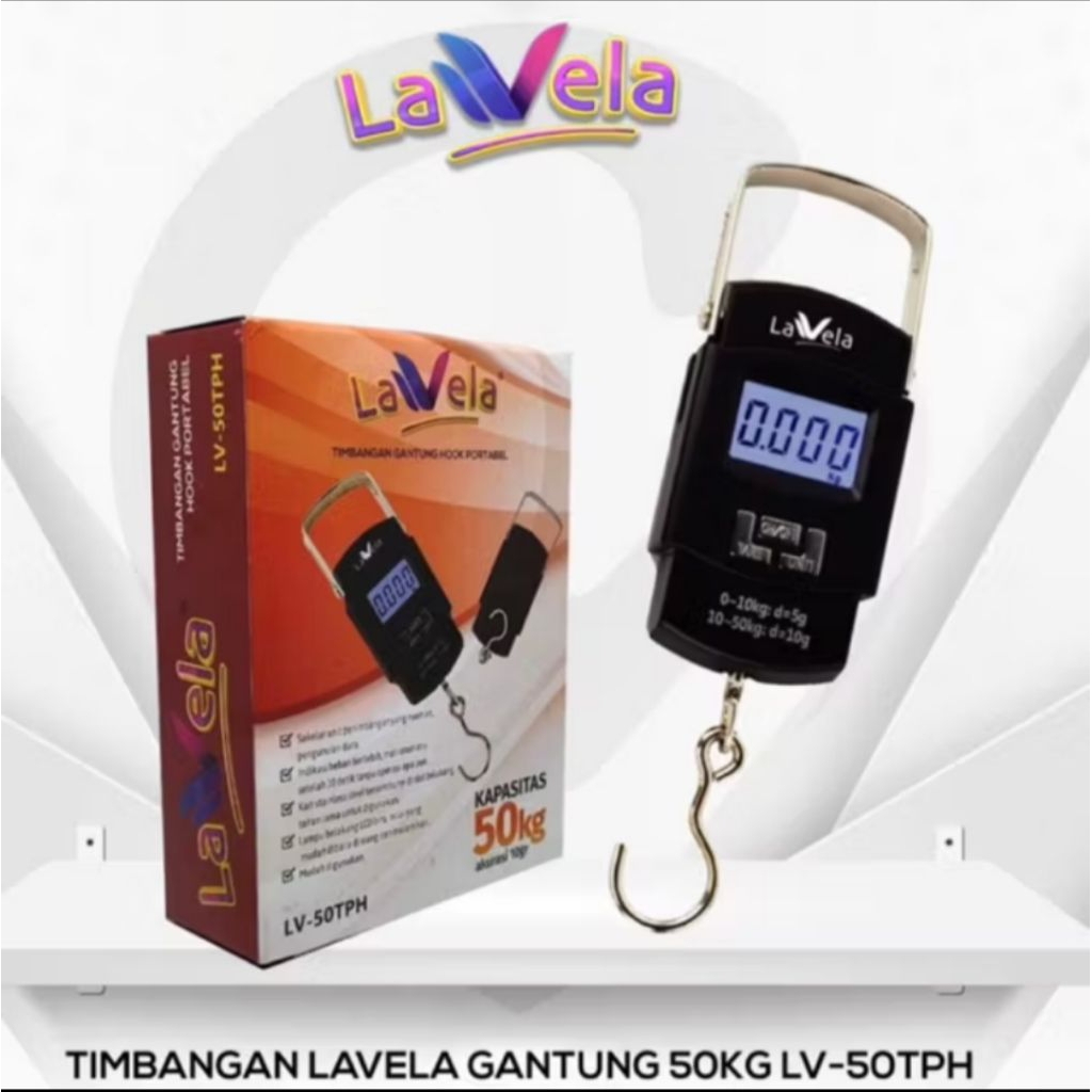 Timbangan Gantung 50Kg LV50TPH Lavela timbangan digital gantung - timbangan gantung digital - timban