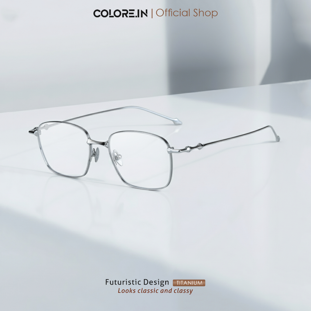 Colore.in Kacamata Minus Pria Wanita Lensa Anti Radiasi Blueray Photocromic Frame Buatan Tangan Oran