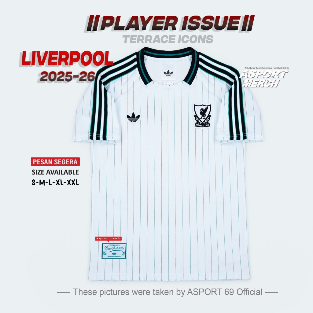 JERSEY LIVERPOOL TERRACE ICONS PLAYER ISSUE IPUL 2025 2026 NEW