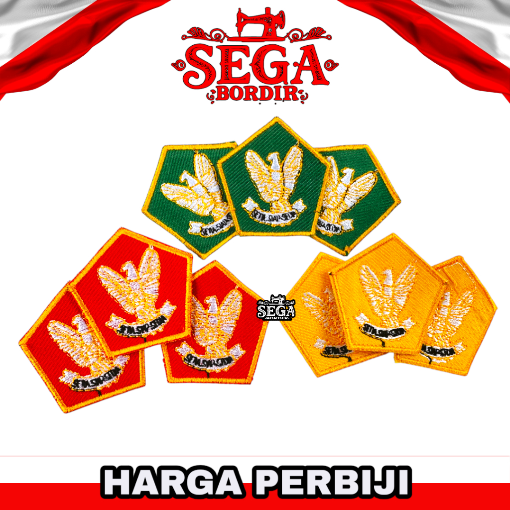 Bordir Garuda Pramuka / bed Garuda Pramuka
