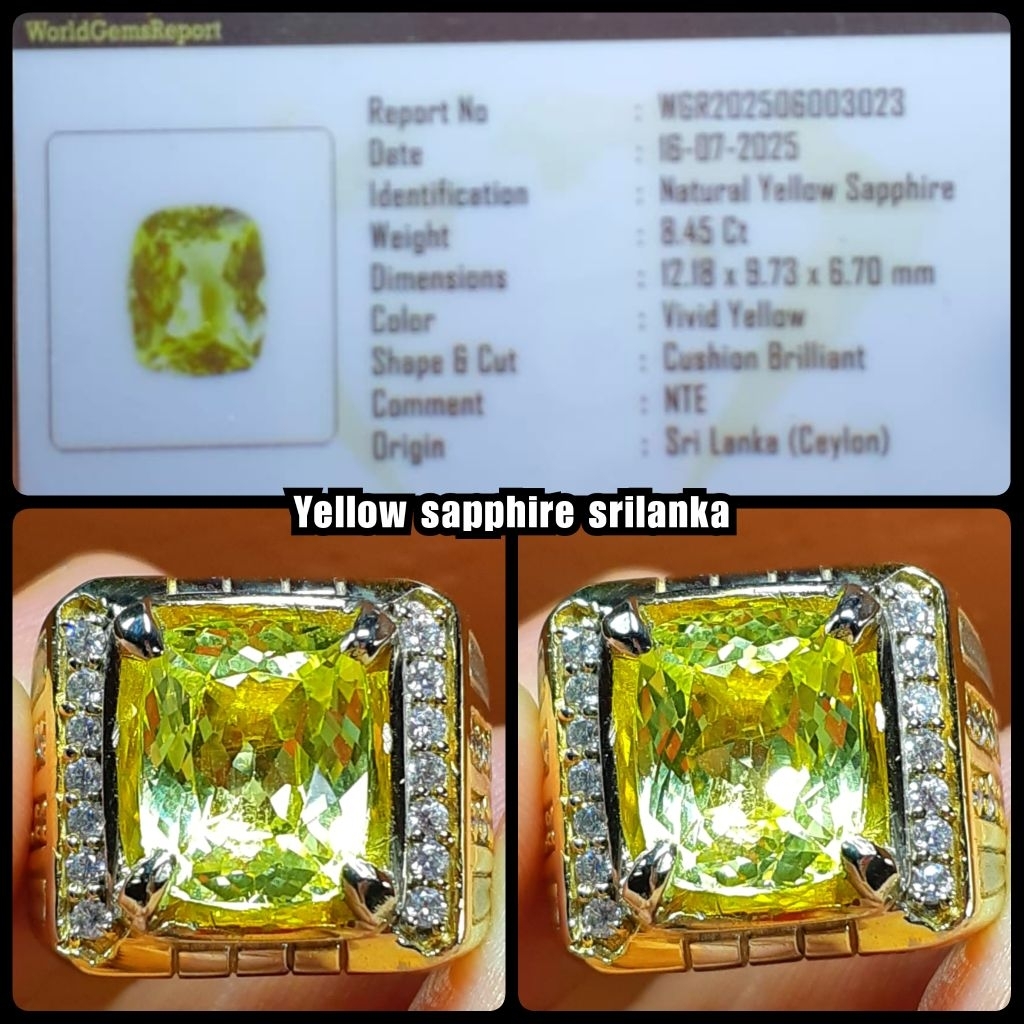 BATU YELLOW SAPPHIRE SRILANKA CEYLON