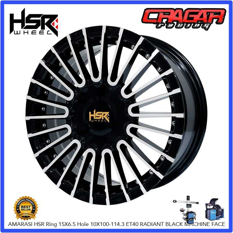 Velg Mobil Jari jari R15 Lubang 5 Hsr Amarasi Velg Mobil Ertiga Innova Luxio New Carry Grandmax Dll