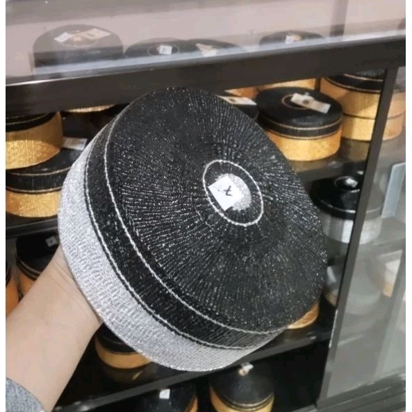 Songkok Recca Standar  Silver/ UKURAN DEWASA