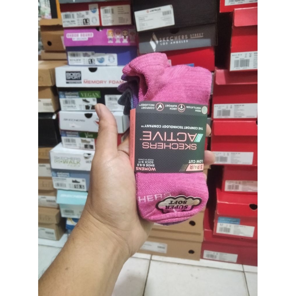 kaos kaki women skechers original