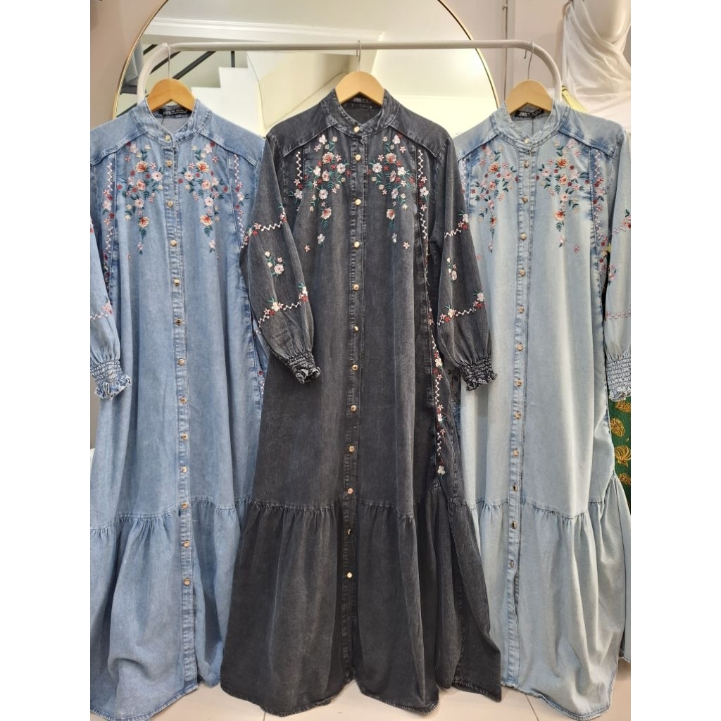 KEENA.CLOTHING || Gamis Jeans Zara