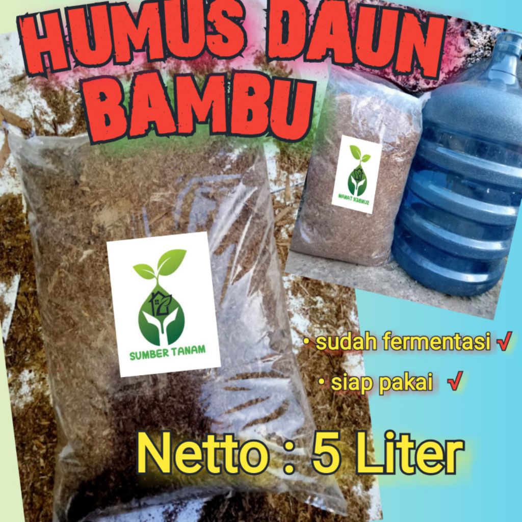 HUMUS DAUN BAMBU / DAUN BAMBU FERMENTASI / 5 LITER MUNJUNG