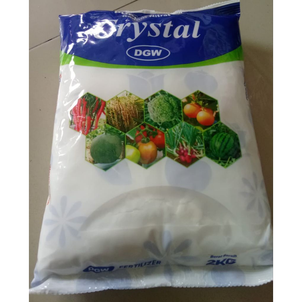 PUPUK PN KRISTAL KNO3 DGW - 2 KG KEMASAN PABRIK KALIUM NITRAT - POTASSIUM NITRAT
