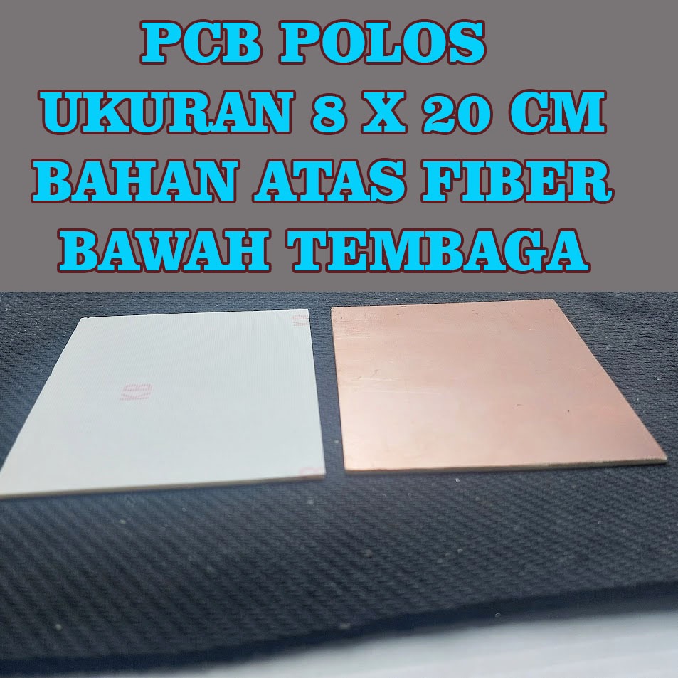 pcb final polos tebal ukuran 8 x 20 cm termurah