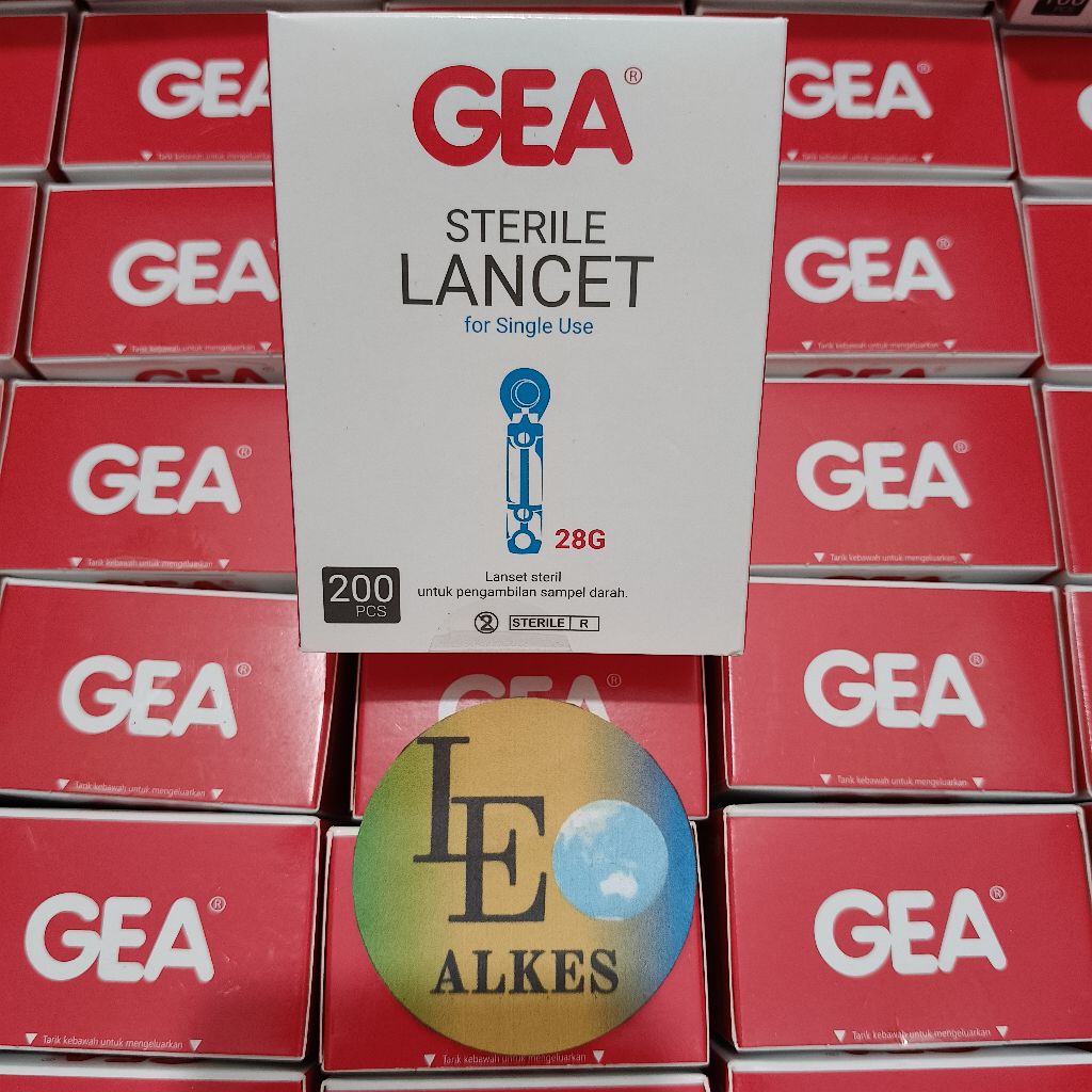 GEA Blood Lancet 28G Lanset Jarum bekam